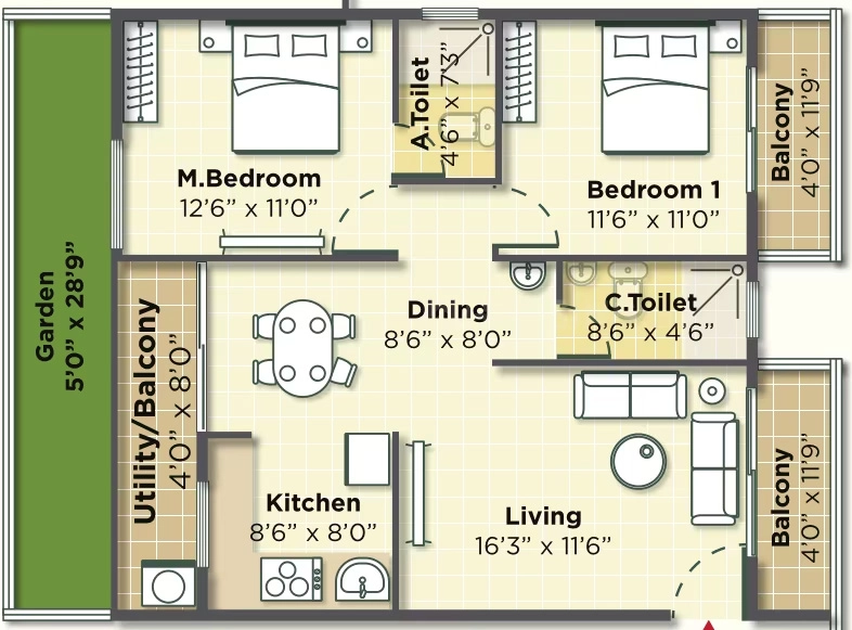 2 BHK Flat in 5 Elements Natures Lap in null, Bangalore - Image 925958