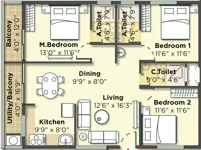 3 BHK Flat in 5 Elements Natures Lap in null, Bangalore - Image 925959