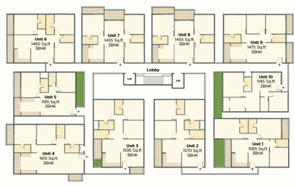 Floor Plan of 5 Elements Natures Lap in null, Bangalore - Image 422025