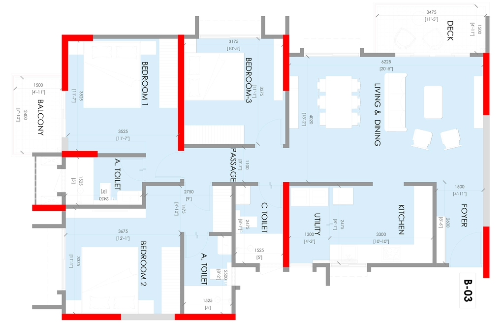 3 BHK Flat in Kumar Platina in Nagasandra, Bangalore - Image 925963