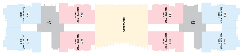 Floor Plan of Kumar Platina in Nagasandra, Bangalore - Image 422050