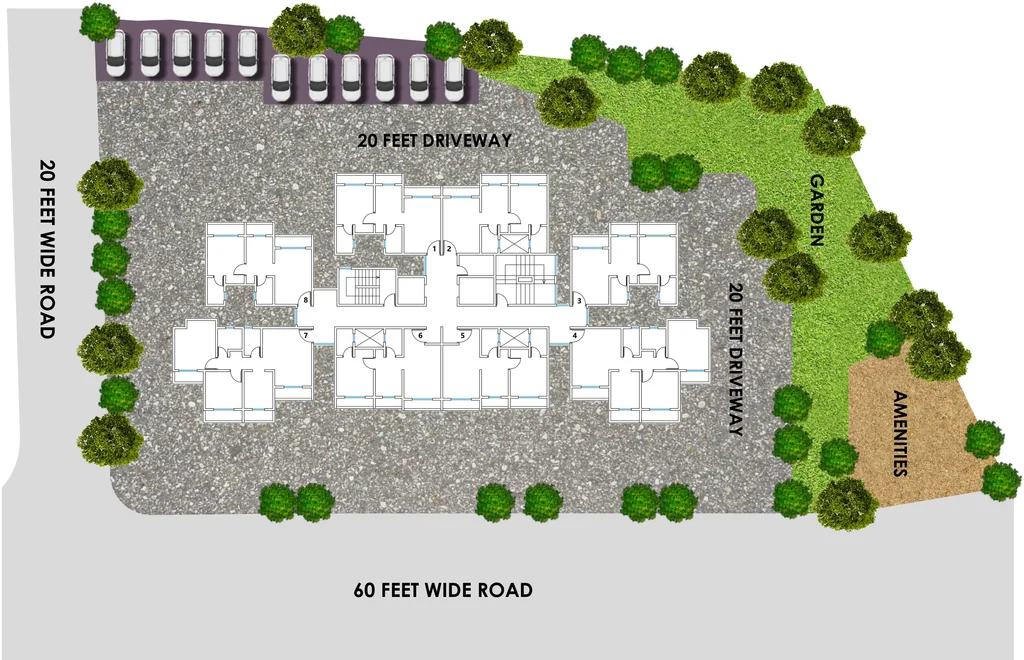 Master Plan of AH Sapphire in Mira Road East, Thane - Image 422075
