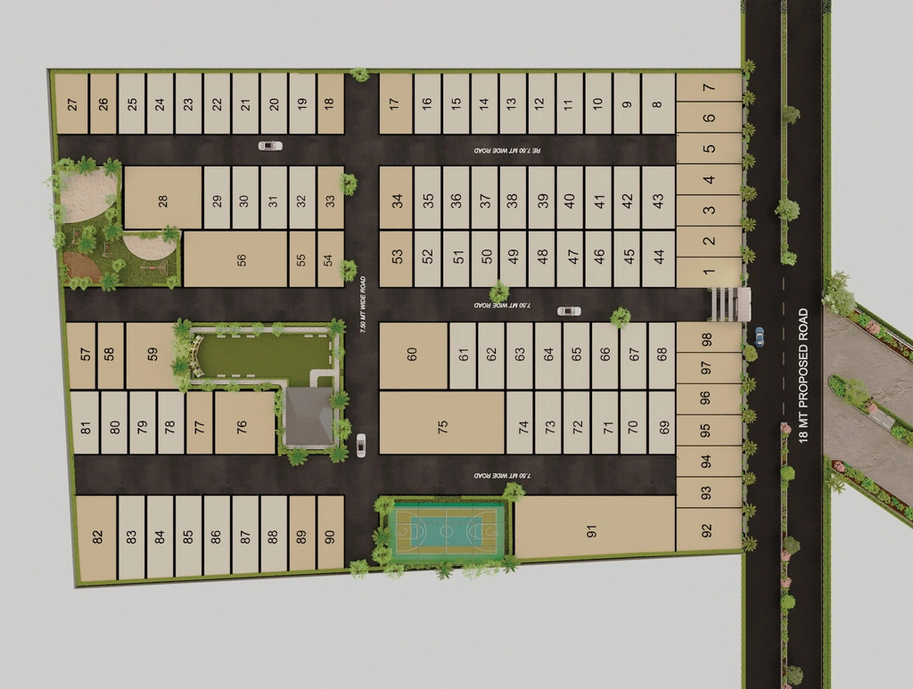 Master Plan of Anterria Creeks in Vanakala, Surat - Image 422082