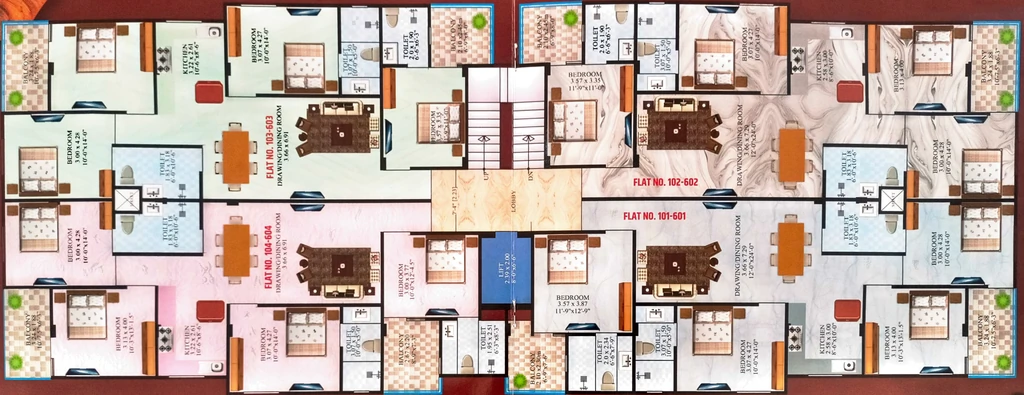 Floor Plan of ASKG Signature in Mansarovar, Jaipur - Image 422098