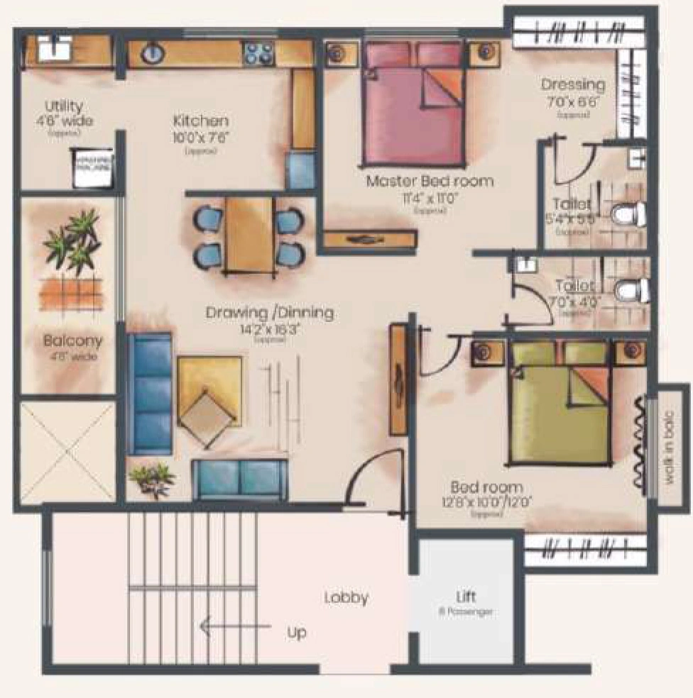 2 BHK Flat in Elite Homes in Pratap Nagar, Nagpur - Image 925990
