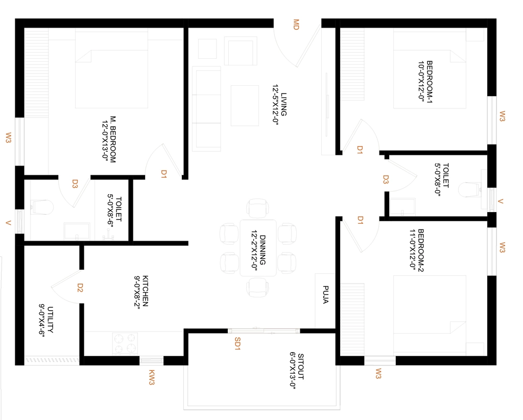 3 BHK Flat in Levante in Kollur, Hyderabad - Image 925993