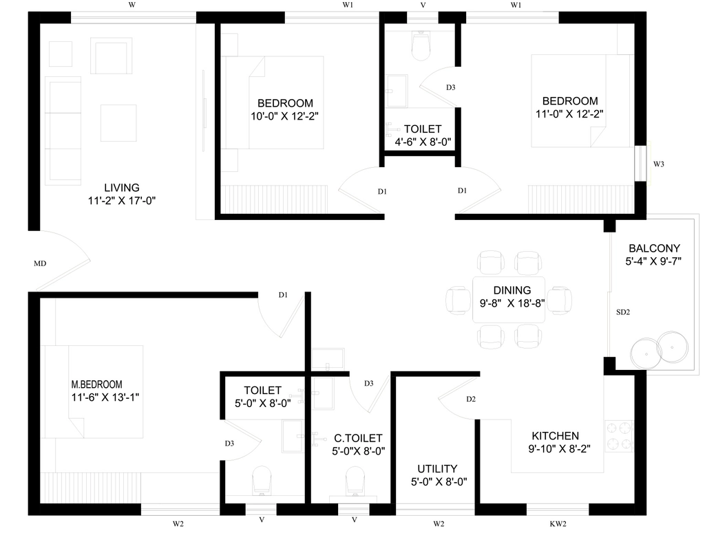 3 BHK Flat in Levante in Kollur, Hyderabad - Image 925994