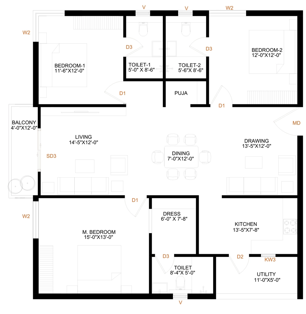 3 BHK Flat in Levante in Kollur, Hyderabad - Image 925995
