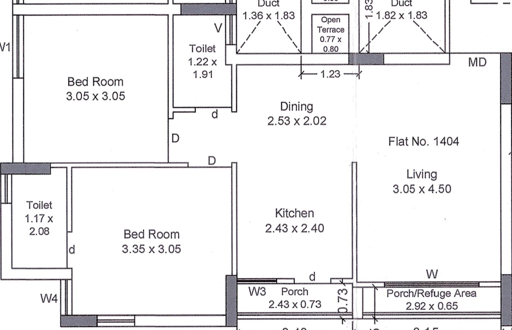 2 BHK Flat in Navkar Siddhi Sapphire in Mavdi, Rajkot - Image 925992