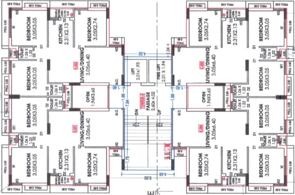 Floor Plan of NDK The 14 in Mavdi, Rajkot - Image 422134