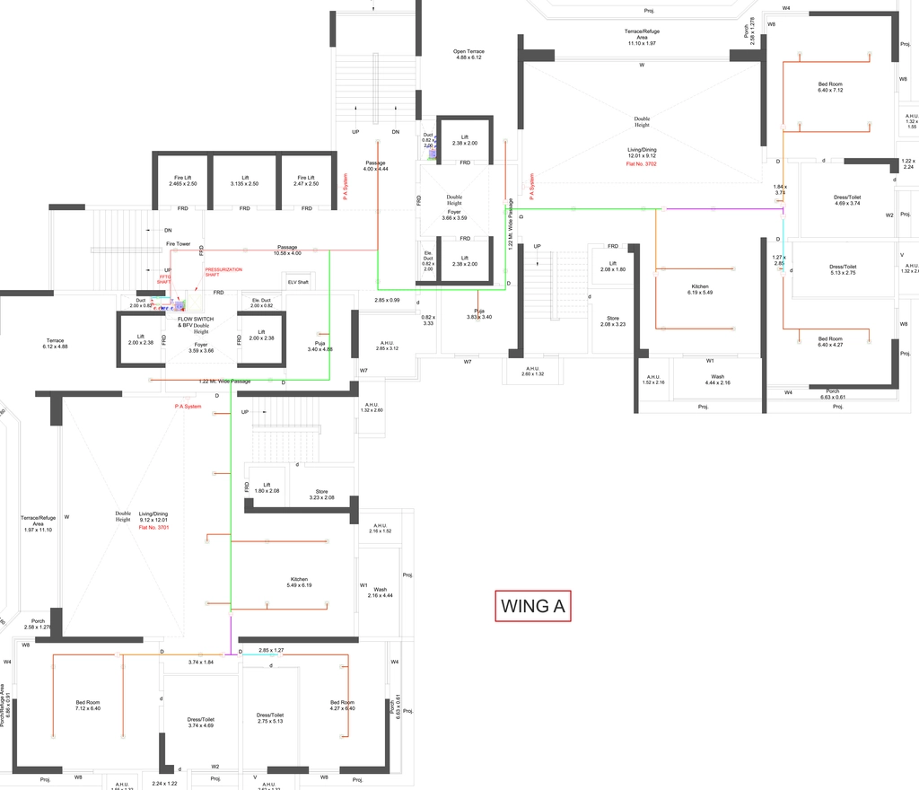 Floor Plan of Sat Skyline in Mavdi, Rajkot - Image 422142