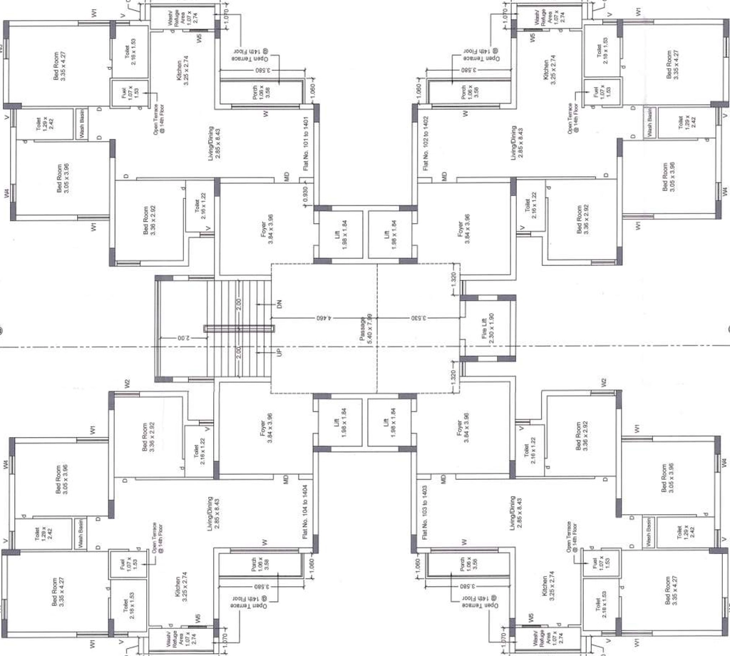 Floor Plan of Shivansh Siddhi Space in Mavdi, Rajkot - Image 422160