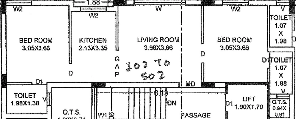2 BHK Flat in Shree Arham Flats in Mavdi, Rajkot - Image 926010