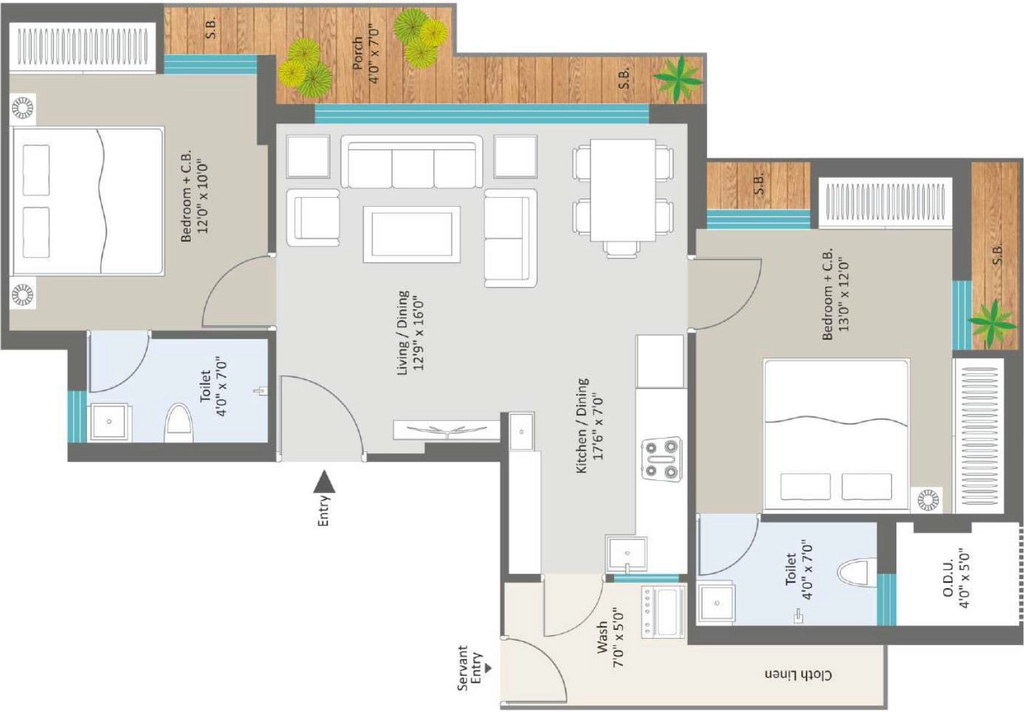 2 BHK Flat in Shree Pavitram in Mavdi, Rajkot - Image 926015