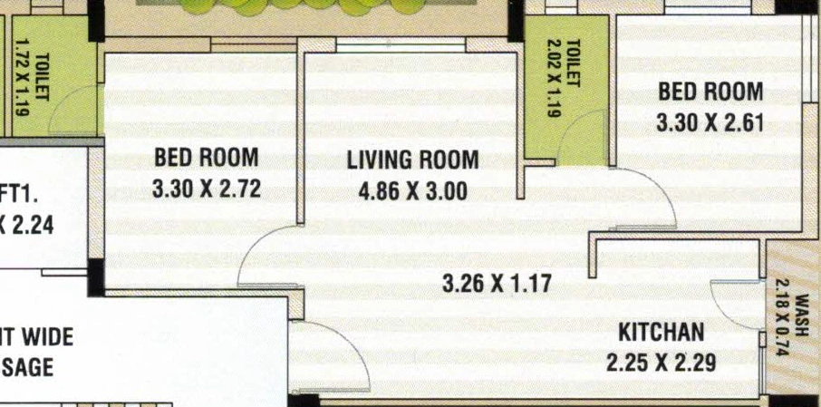 2 BHK Flat in Shree JK Sagar Gold in Mavdi, Rajkot - Image 926017