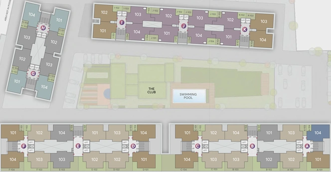 Floor Plan of HN Orchid Valley in Shela, Ahmedabad - Image 121902