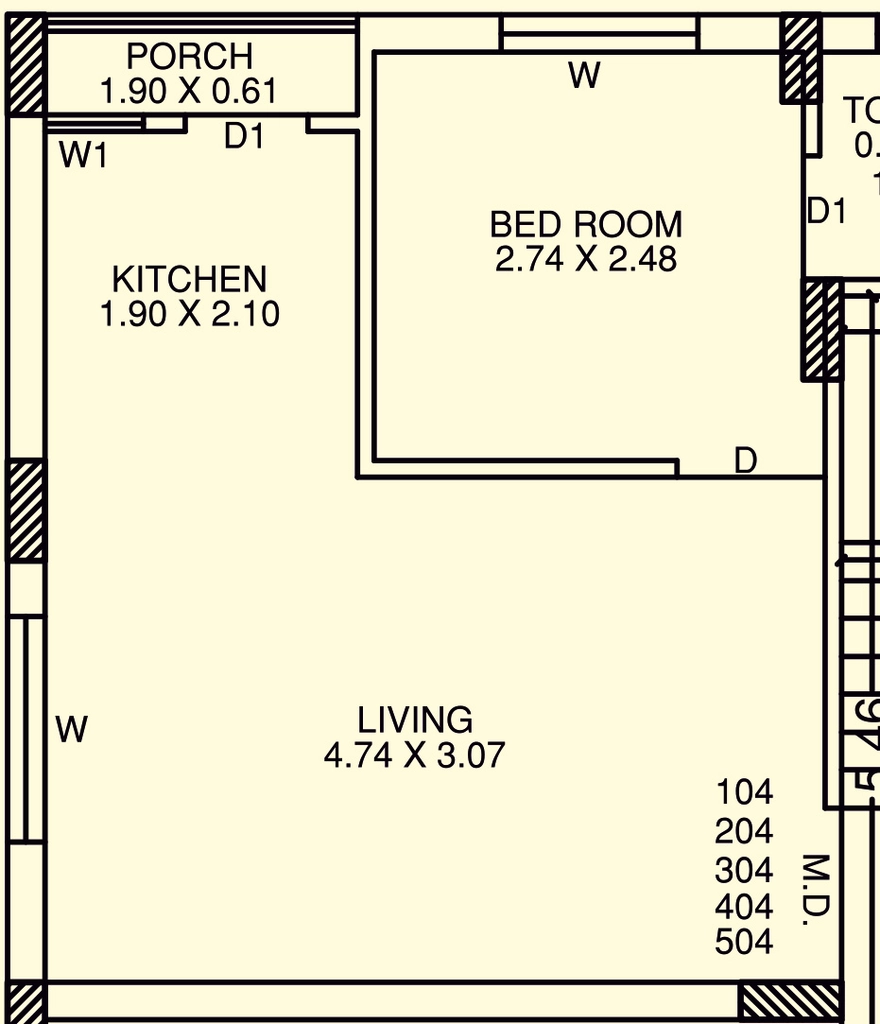 1 BHK Flat in Shreeda Tulsi Patra in Mavdi, Rajkot - Image 926026