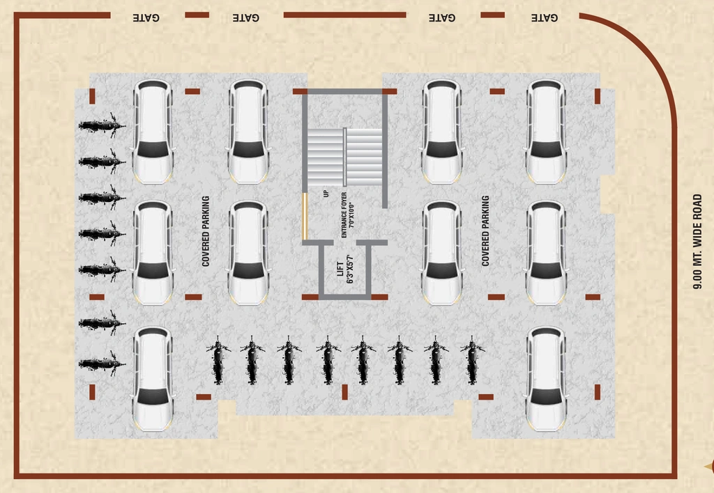 Master Plan of Nisarv Shreemad Palace in Mavdi, Rajkot - Image 422310