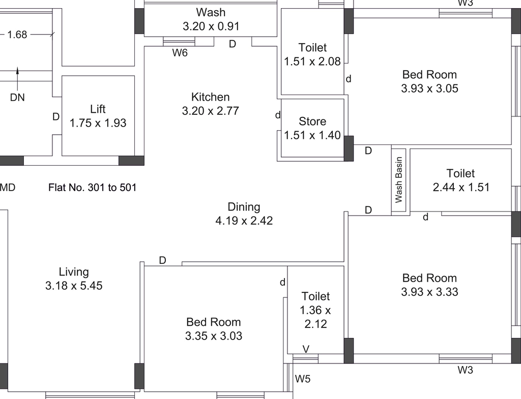 3 BHK Flat in Siddhi Bilipatra Prime in Mavdi, Rajkot - Image 926069