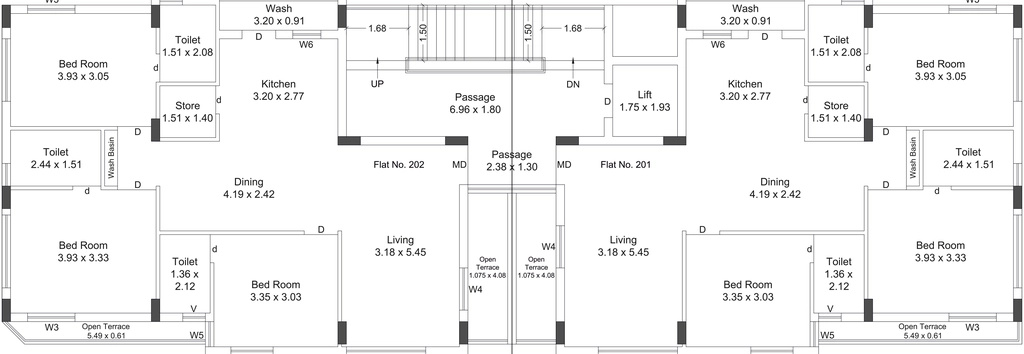 Floor Plan of Siddhi Bilipatra Prime in Mavdi, Rajkot - Image 422346