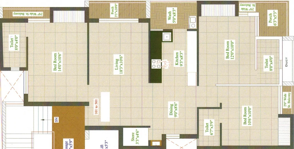 3 BHK Flat in Silver Coin in Mavdi, Rajkot - Image 926075