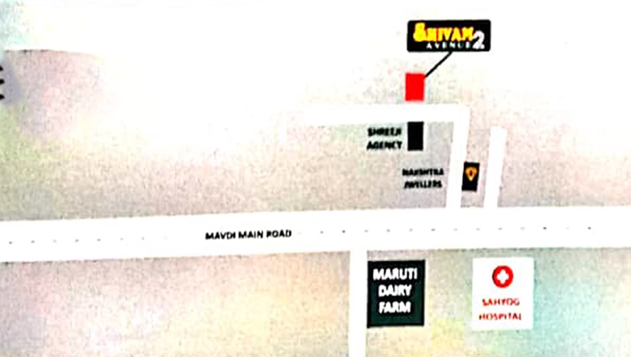 Location of Soham Shivam Avenue 2 in Mavdi, Rajkot - Image 422374