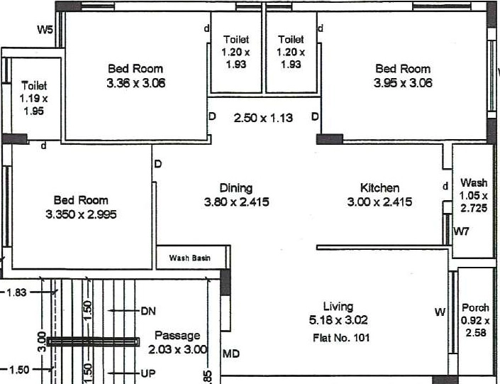 3 BHK Flat in Soneta Flora Prime in Mavdi, Rajkot - Image 926097