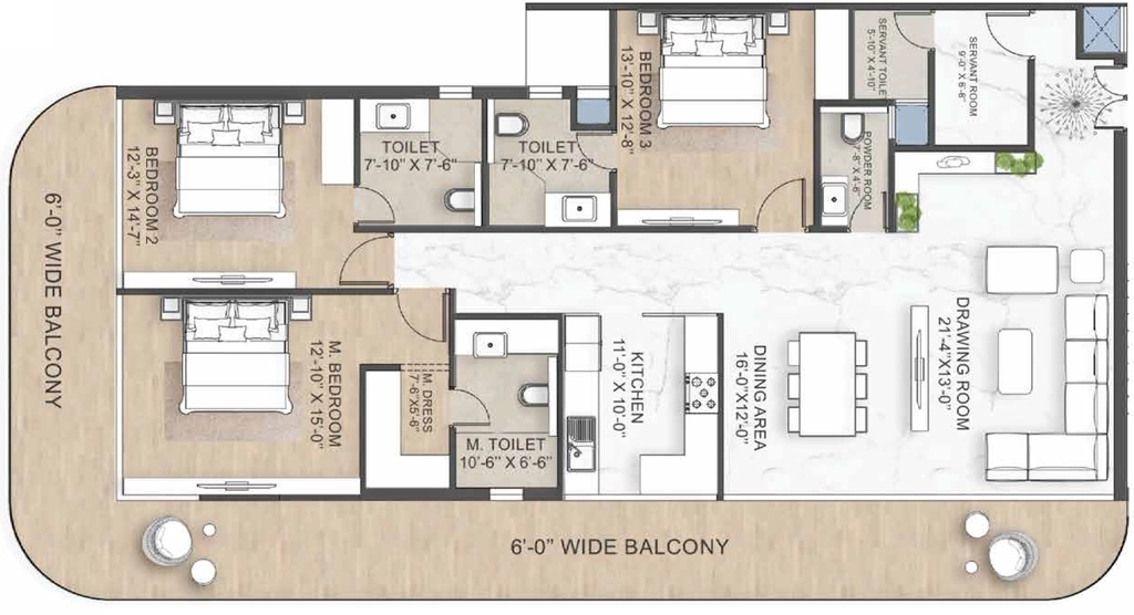 3 BHK Flat in Vera Vista 45 in null, Chandigarh - Image 926104