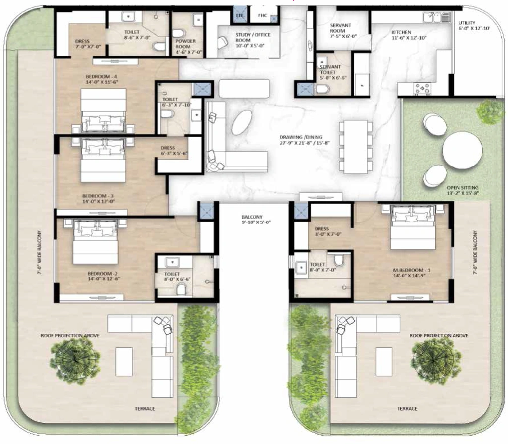 4 BHK Penthouse in Vera Vista 45 in null, Chandigarh - Image 926107