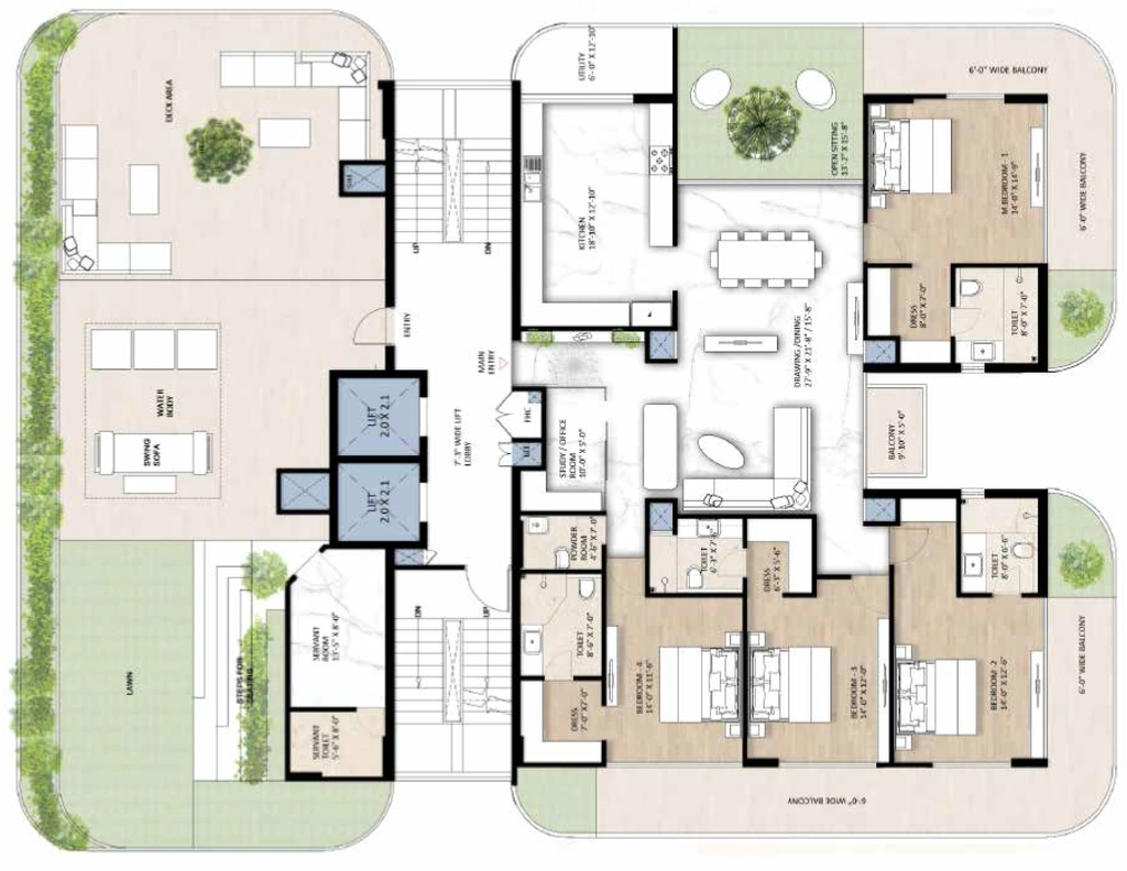 4 BHK Penthouse in Vera Vista 45 in null, Chandigarh - Image 926108