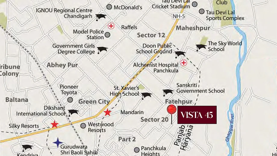 Location of Vera Vista 45 in null, Chandigarh - Image 422445