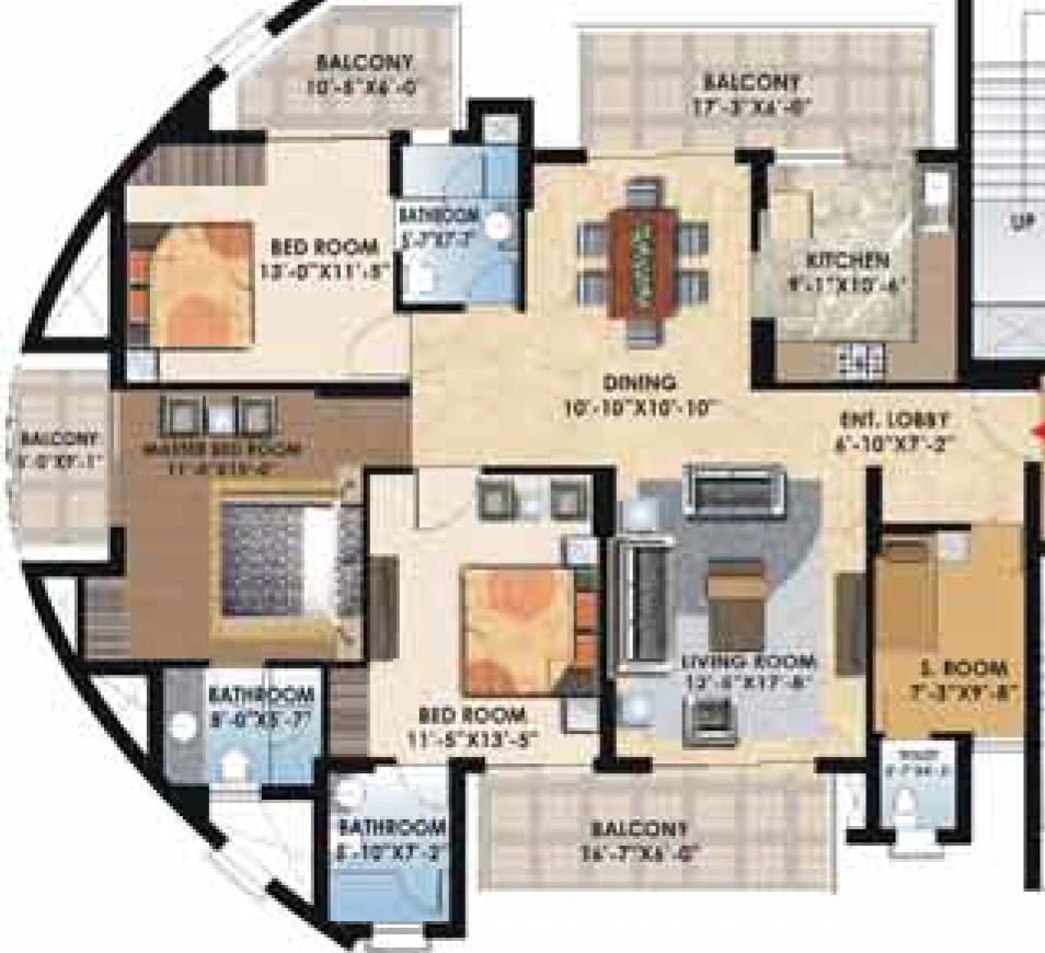 3 BHK Flat in Suncity Parikrama in null, Chandigarh - Image 926120