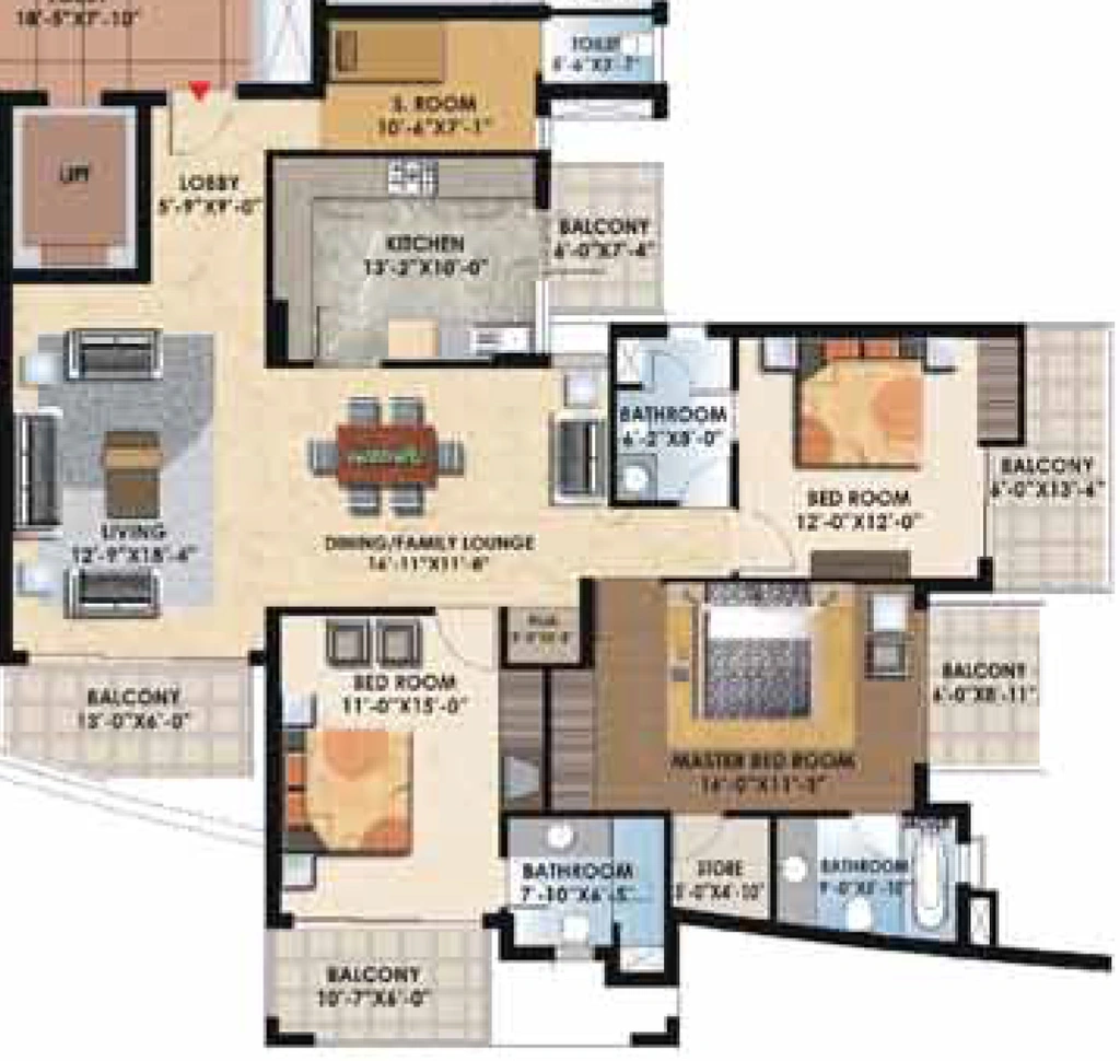 3 BHK Flat in Suncity Parikrama in null, Chandigarh - Image 926121