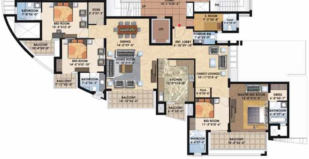 4 BHK Flat in Suncity Parikrama in null, Chandigarh - Image 926122