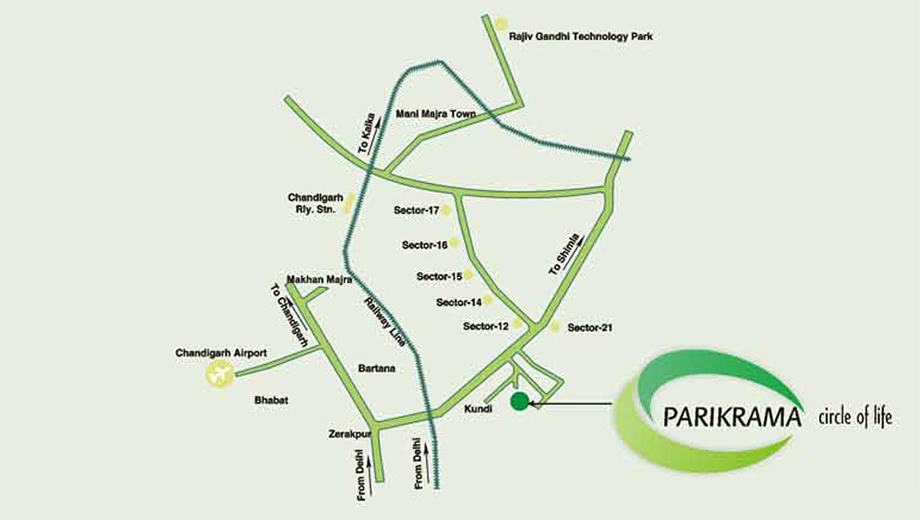 Location of Suncity Parikrama in null, Chandigarh - Image 422471