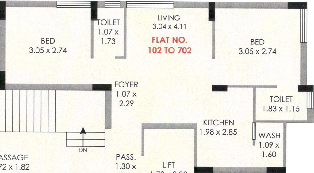 2 BHK Flat in The Possible Alta and Vista in Mavdi, Rajkot - Image 926126