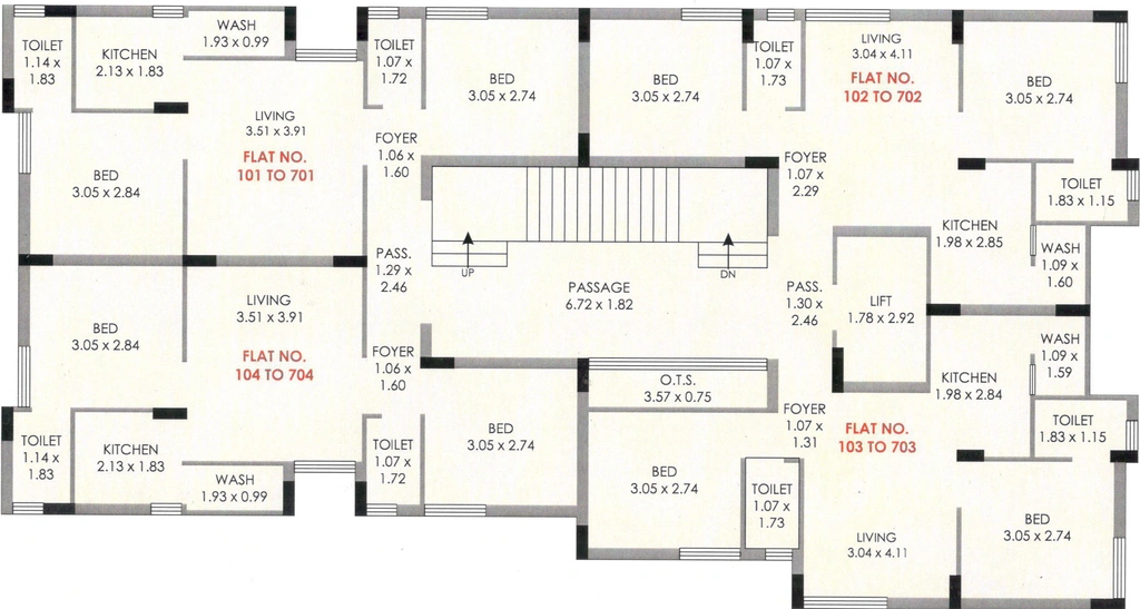 Floor Plan of The Possible Alta and Vista in Mavdi, Rajkot - Image 422479