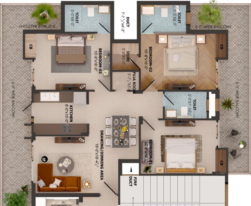 3 BHK Flat in Stellar Heights in null, Chandigarh - Image 926128