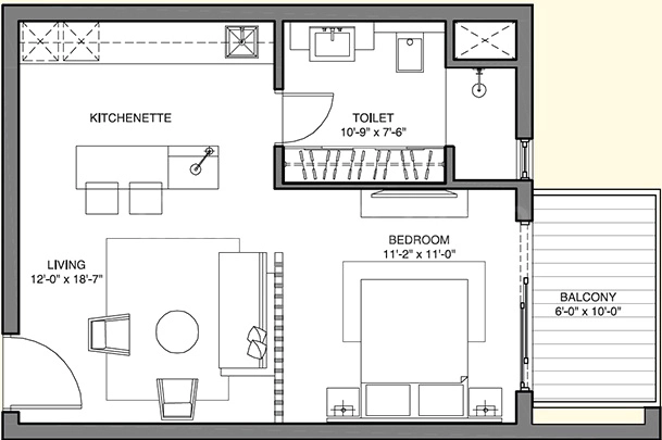 1 BHK Flat in Ireo Fiveriver in null, Chandigarh - Image 926137