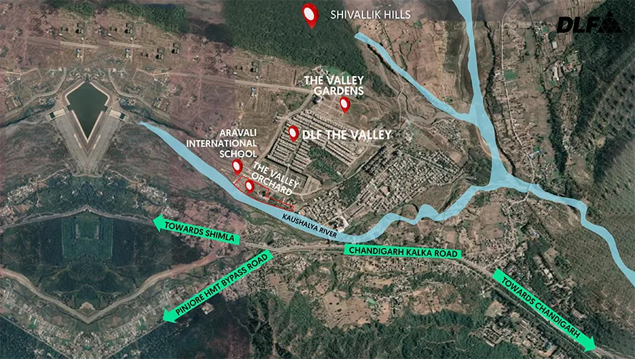Location of DLF The Valley Gardens in null, Chandigarh - Image 422566