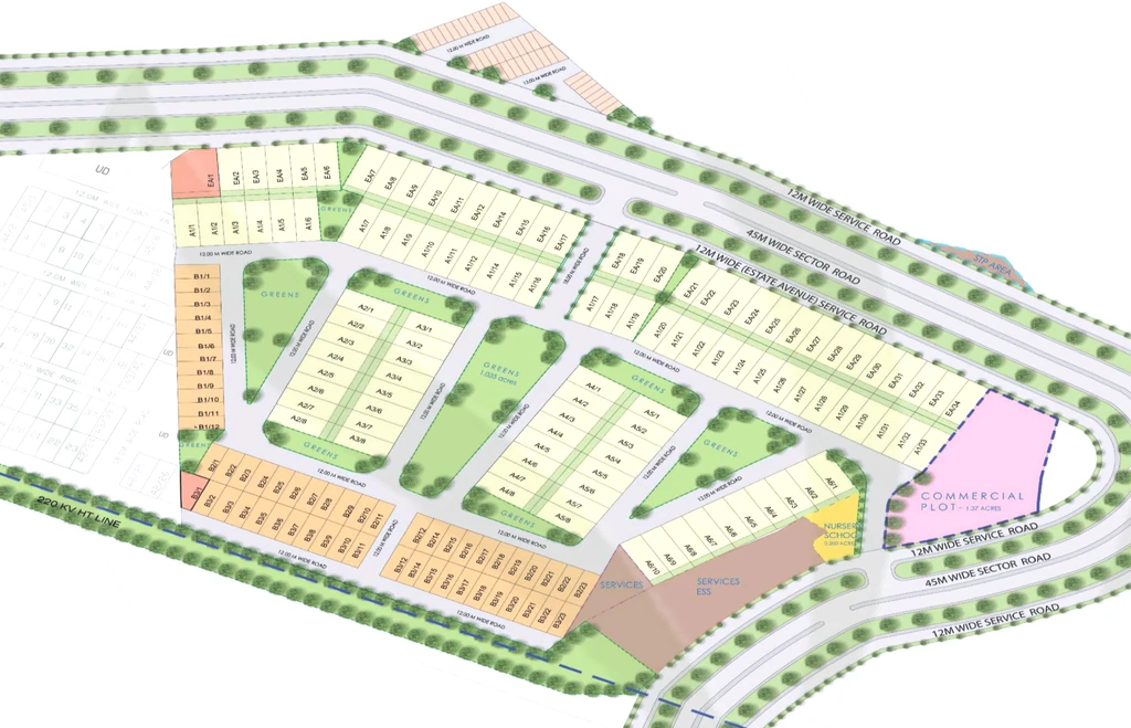 Master Plan of DLF The Valley Gardens in null, Chandigarh - Image 422567