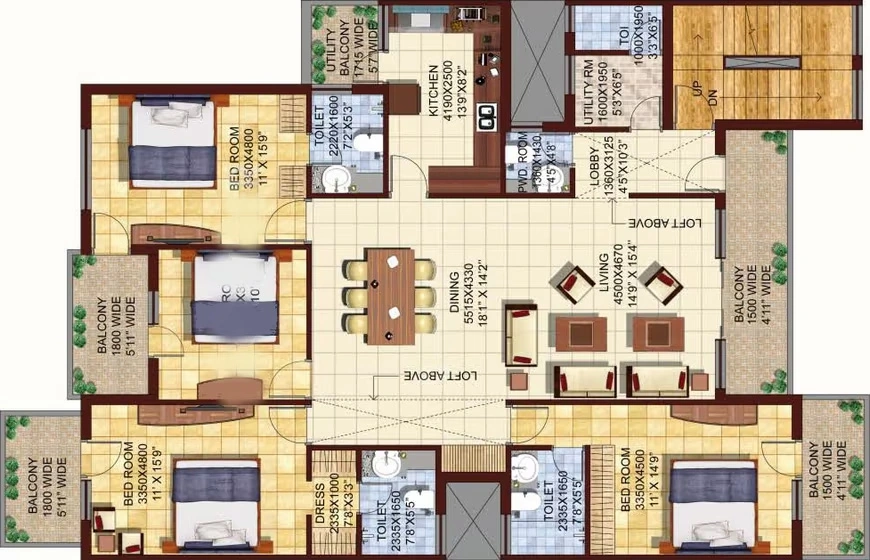 4 BHK Flat in DLF The Valley in null, Chandigarh - Image 926153