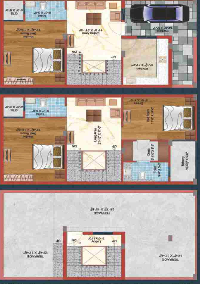 3 BHK House/Villa in Adhaarshila Solitaire 23 in Vaishali Nagar, Jaipur - Image 926157