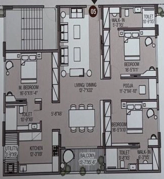 3 BHK Flat in Star Shiva in Bani Park, Jaipur - Image 926160