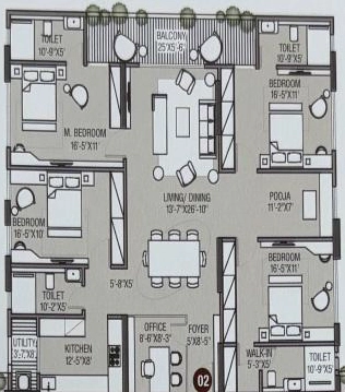 4 BHK Flat in Star Shiva in Bani Park, Jaipur - Image 926162