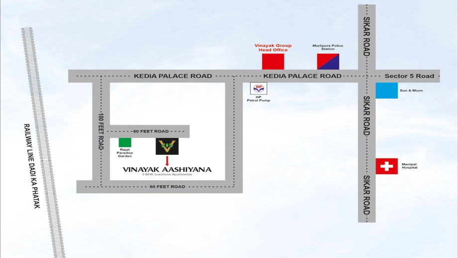 Location of Agarwal Vinayak Aashiyana - Image 422614
