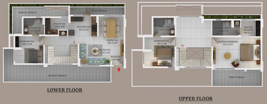 3 BHK Duplex in Aroma Cliff in Kowdiar, Thiruvananthapuram - Image 926178