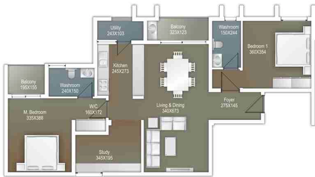 2 BHK Flat in Artech Courtyard in Ambalamukku, Thiruvananthapuram - Image 926189