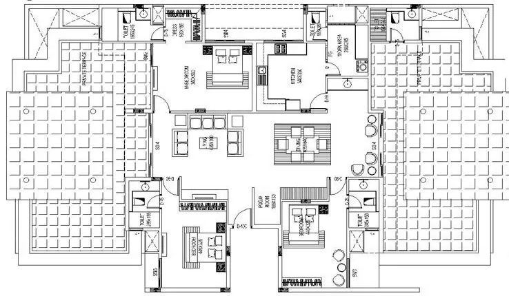 3 BHK Penthouse in Asset Hillcrest Thames in Vattiyoorkavu, Thiruvananthapuram - Image 926196