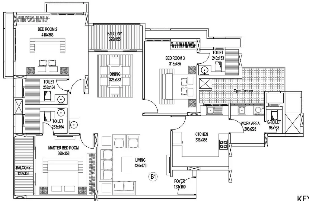 3 BHK Flat in Asset Hillcrest Volga in Vattiyoorkavu, Thiruvananthapuram - Image 926199